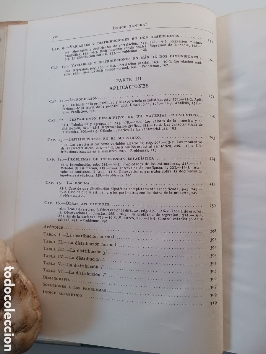Libros de segunda mano de ciencias: Elementos de la teor&iacute;a de probabilidades y aplicaciones 1963 Harald Cramer - Foto 8