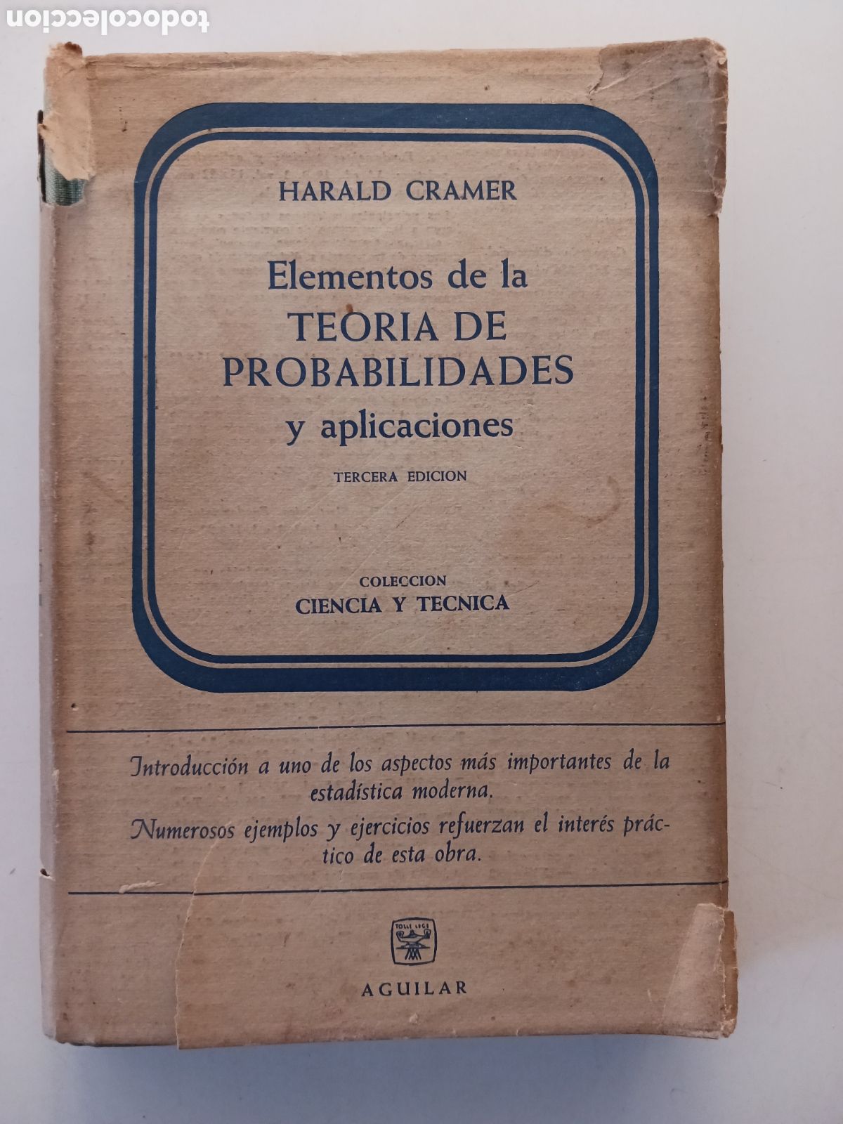 Libros de segunda mano de ciencias: Elementos de la teor&iacute;a de probabilidades y aplicaciones 1963 Harald Cramer - Foto 1