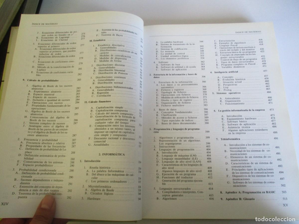 Libros de segunda mano de ciencias: VV.AA. Acta 2000 Matem&aacute;ticas e inform&aacute;tica W20532 - Foto 5