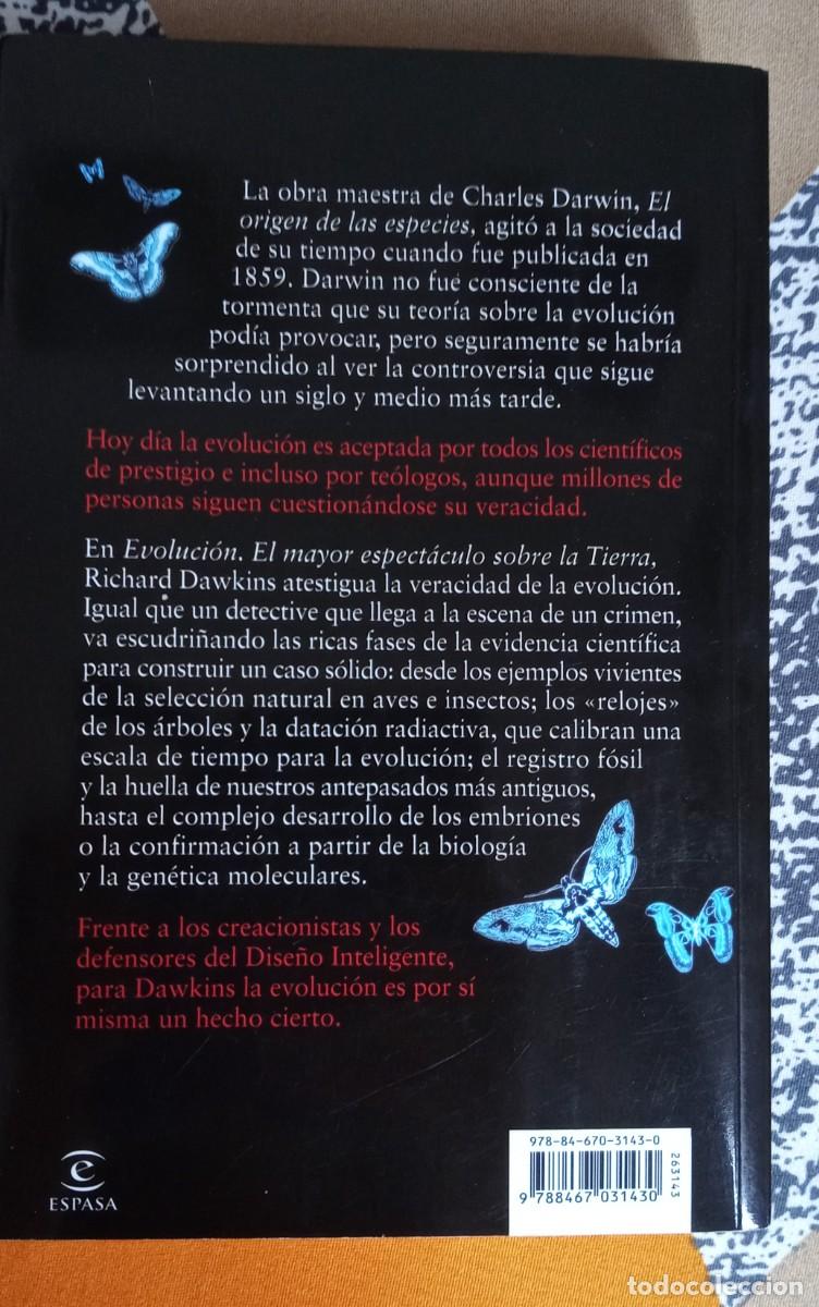 Libros de segunda mano: Evoluci&oacute;n El mayor espect&aacute;culo sobre la Tierra Richard Dawkins - Foto 3