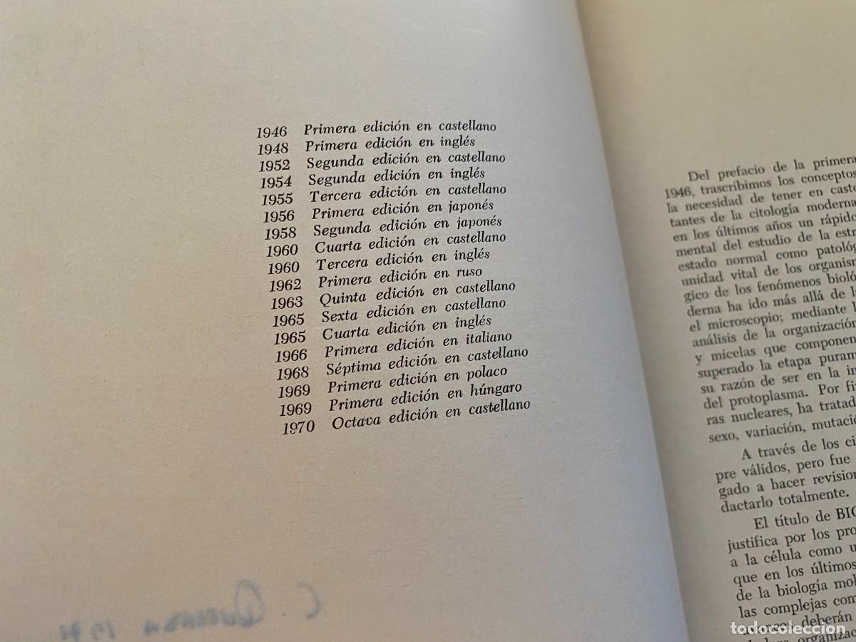 Libros de segunda mano: BIOLOG&Iacute;A CELULAR - DE ROBERTIS - LIBRERIA EL ATENEO - OCTAVA EDICI&Oacute;N - Foto 6