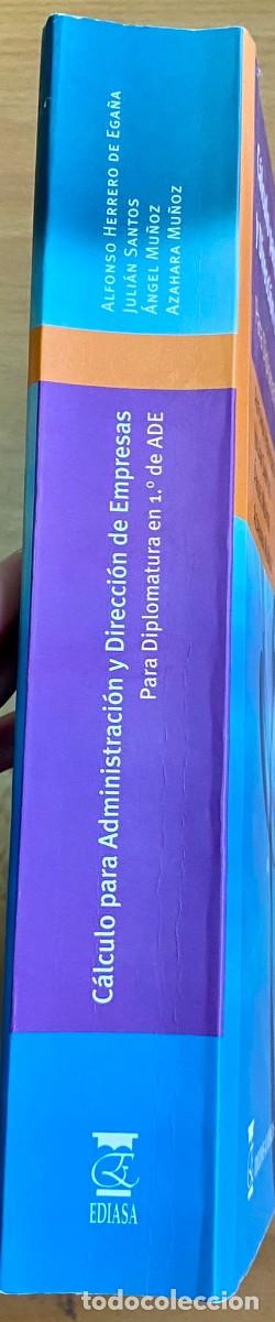 Libros de segunda mano de ciencias: C&aacute;lculo para administraci&oacute;n y direcci&oacute;n de empresas, de VVAA - Foto 2