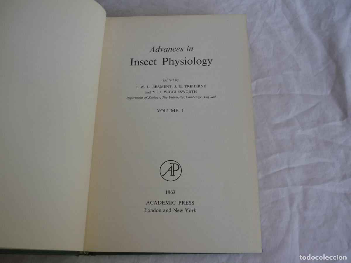 Libros de segunda mano: Advances in insect physiology, 1963, Academic press, en ingl&eacute;s - Foto 6