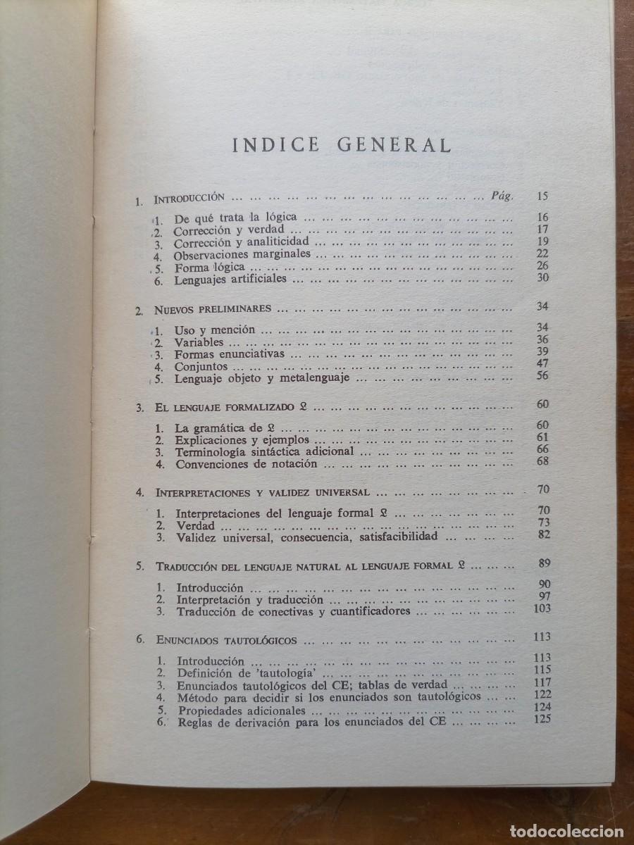 Libros de segunda mano de ciencias: L&oacute;gica matem&aacute;tica elemental Benson Mates - Foto 6