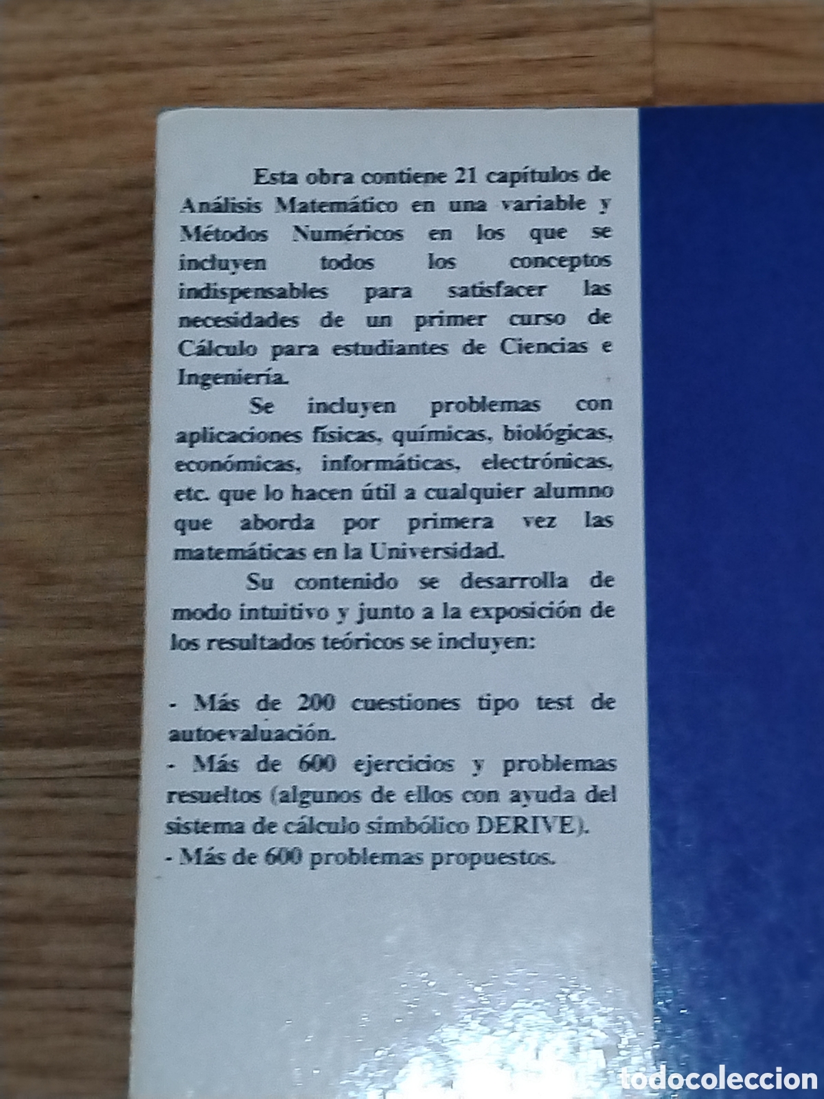Libros de segunda mano de ciencias: C&aacute;lculo I. Teor&iacute;a y problemas de an&aacute;lisis matem&aacute;tico en una variable - Foto 2