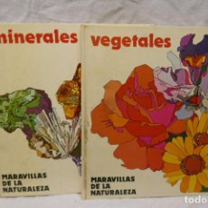 Libros de segunda mano: LOTE DE 2 LIBROS DE - MARAVILLAS DE LA NATURALEZA: MINERALES Y VEGETALES - SALVAT