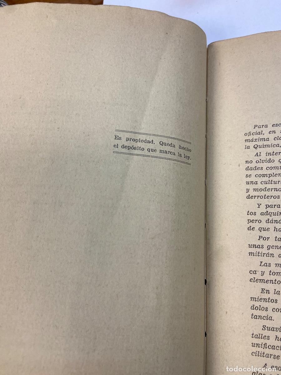 Libros de segunda mano de ciencias: LIBRO ANTIGUO QU&Iacute;MICA - MORENO ALCA&Ntilde;IZ - Foto 5