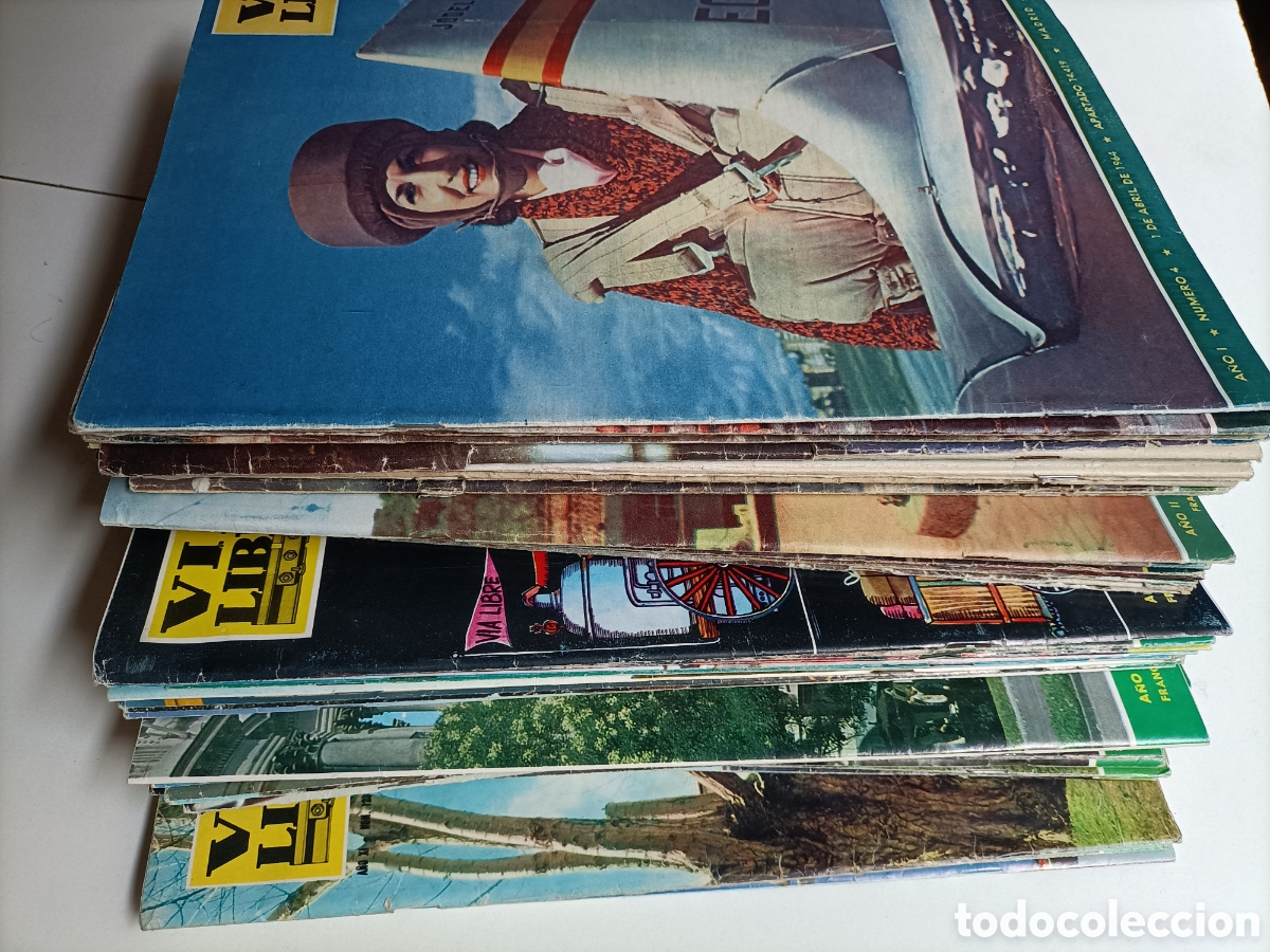 Second hand books of Sciences: 43 revistas V&iacute;a libre . Ferrocarriles Espa&ntilde;oles A&ntilde;os 1964 1965 1968 1969 1974 trenes