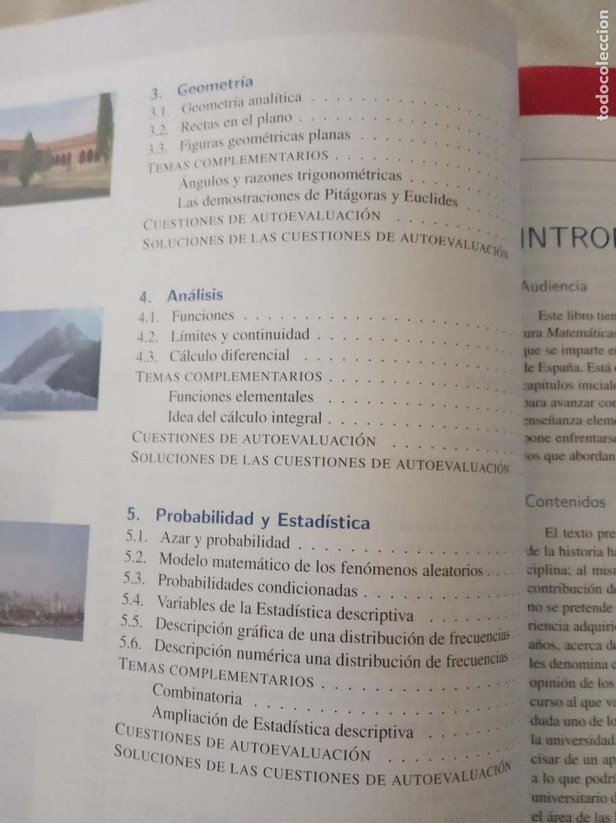 Libros de segunda mano de ciencias: INTRODUCCI&Oacute;N A LAS MATEM&Aacute;TICAS. ACCESO A LA UNIVERSIDAD.-VV.AA. - Foto 5