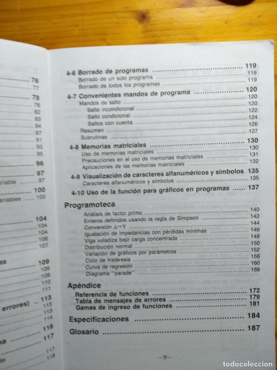 Libros de segunda mano de ciencias: GRAFICOS CIENTIFICOS FX-6300G MANUAL DEL PROPIETARIO (Casio) - Foto 5