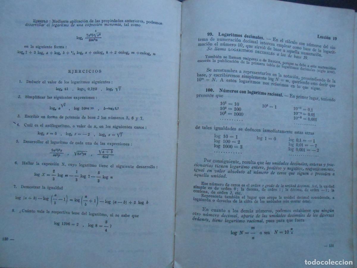 Libros de segunda mano de ciencias: ARITM&Eacute;TICA Y SU METODOLOG&Iacute;A Y &Aacute;LGEBRA - Foto 2