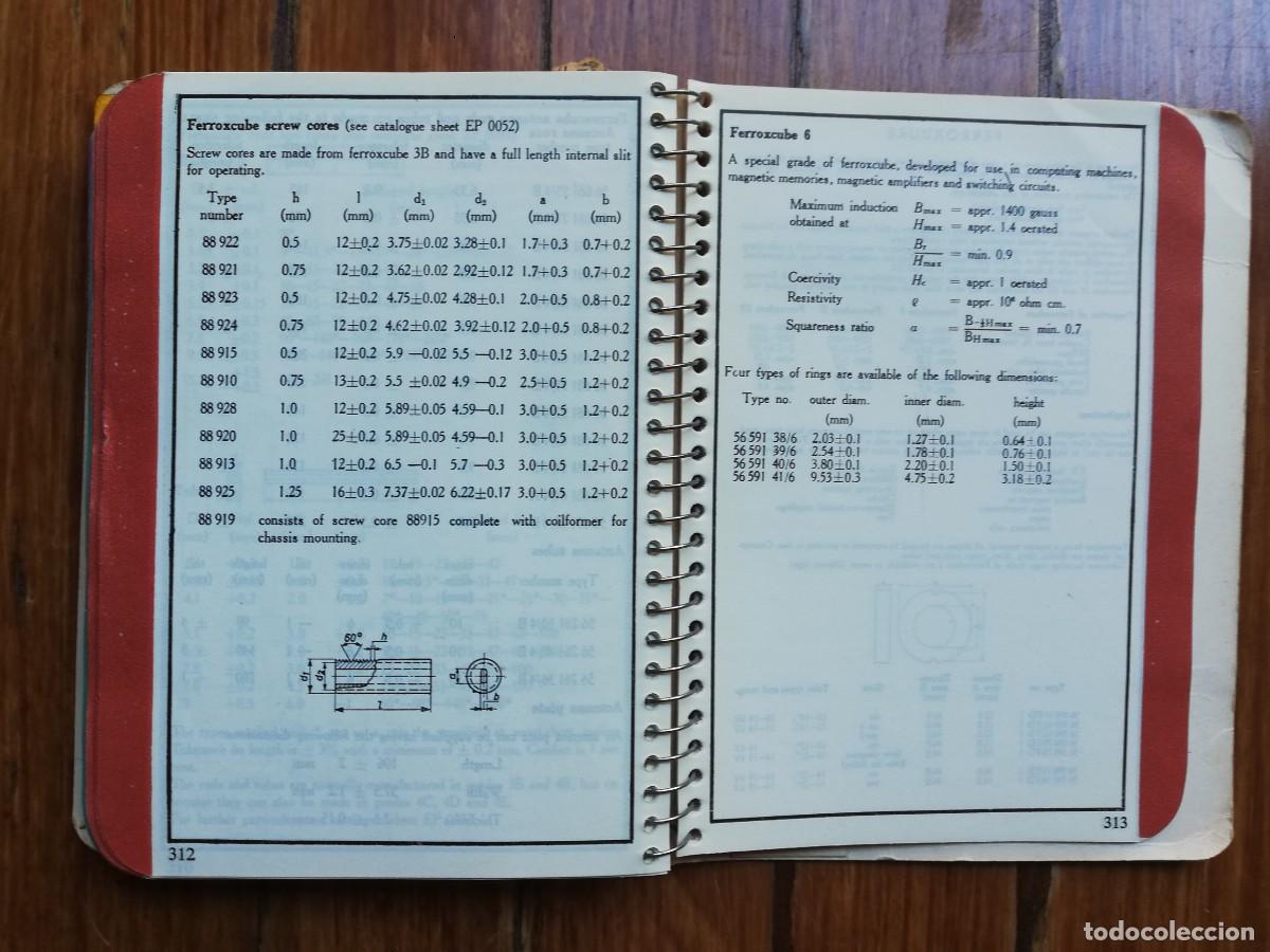 Libros de segunda mano de ciencias: Librito Philips Pocket Book. Electronic tubes semi-conductors components material. 1954 - Foto 5