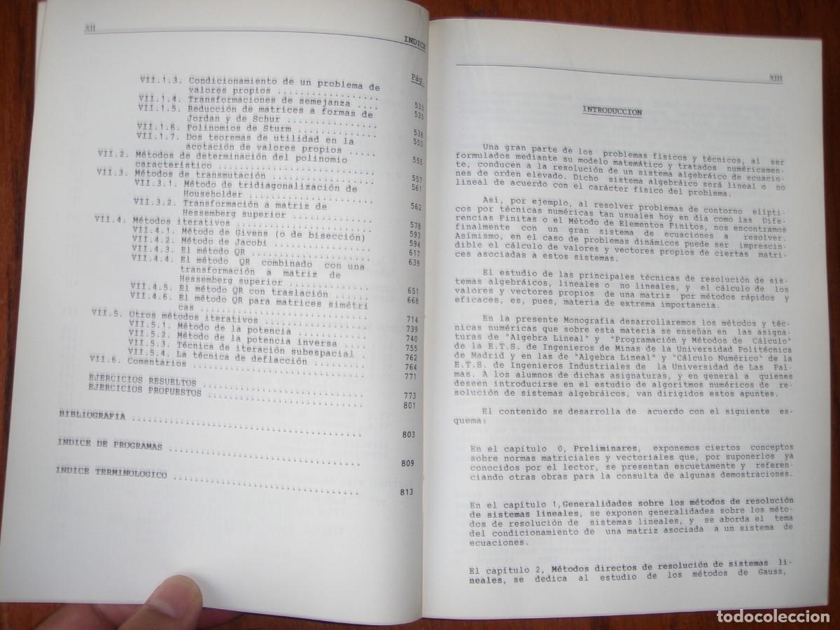Libros de segunda mano de ciencias: METODOS Y ALGORITMOS BASICOS DEL ALGEBRA NUMERICA ED REVERTE - Foto 6
