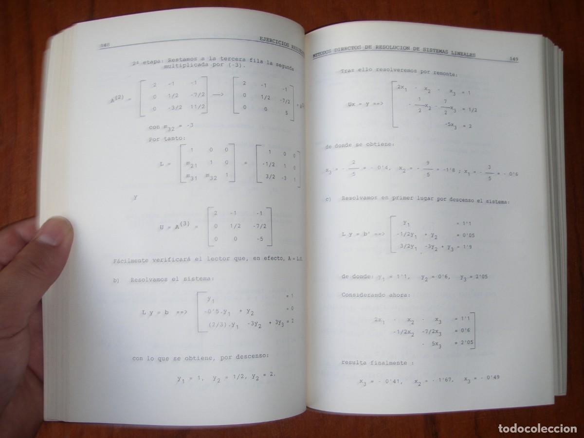 Libros de segunda mano de ciencias: METODOS Y ALGORITMOS BASICOS DEL ALGEBRA NUMERICA ED REVERTE - Foto 8