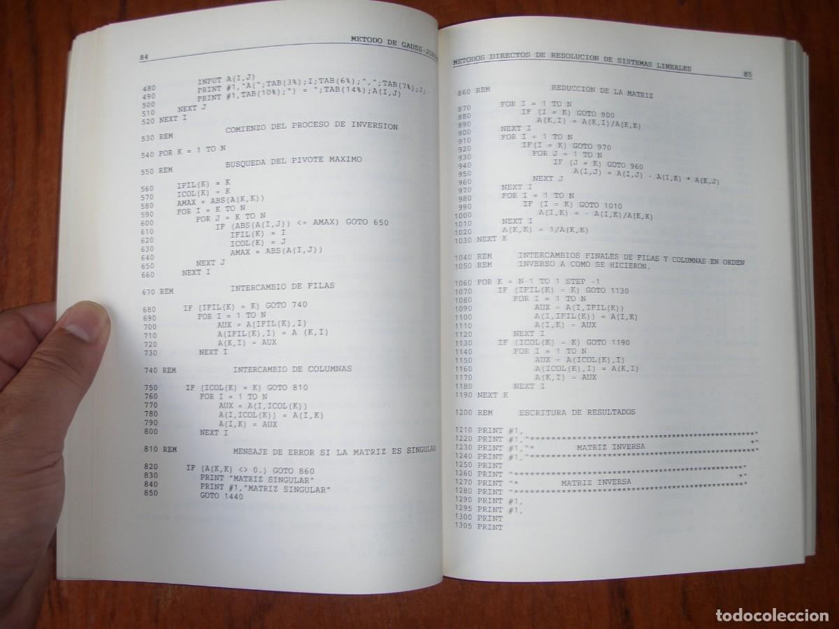 Libros de segunda mano de ciencias: METODOS Y ALGORITMOS BASICOS DEL ALGEBRA NUMERICA ED REVERTE - Foto 9