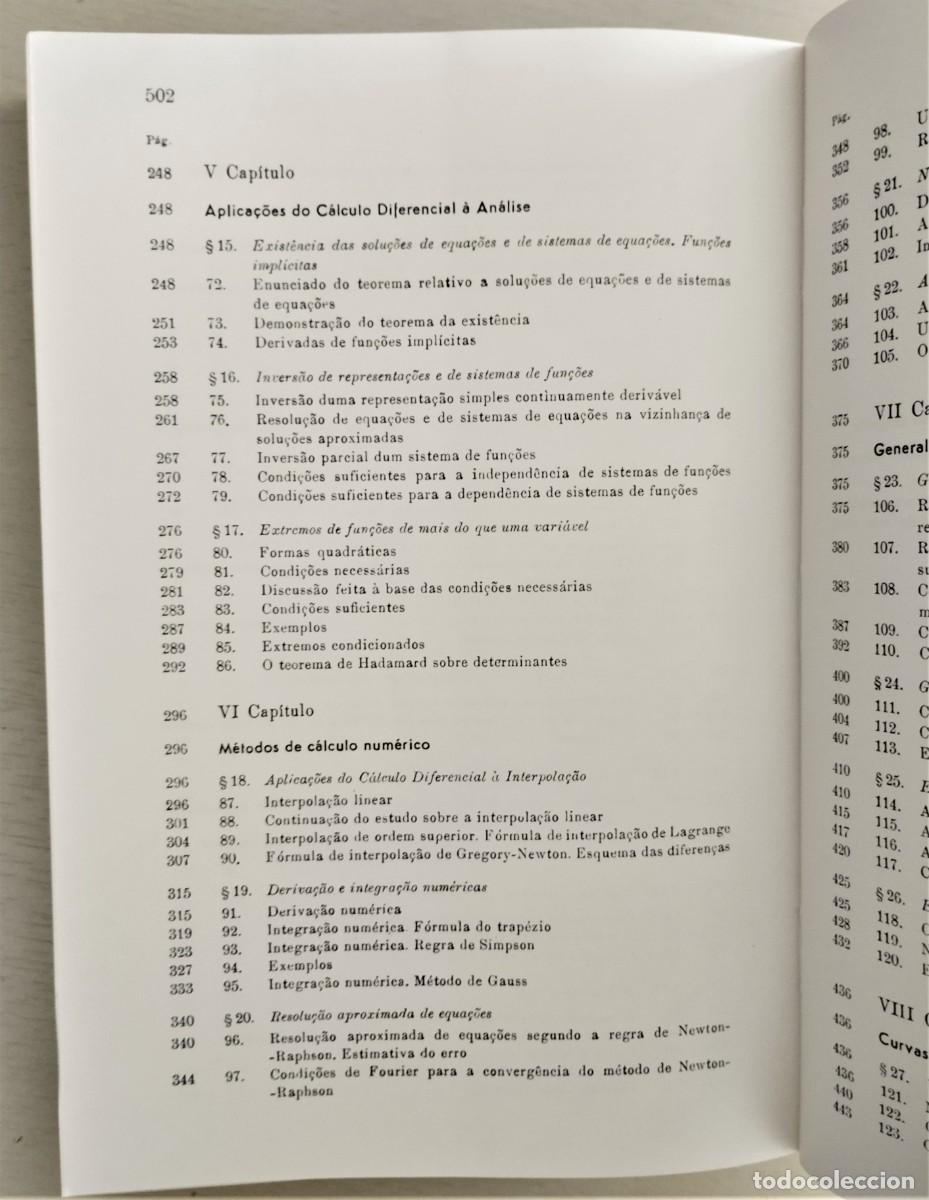 Libros de segunda mano de ciencias: Li&ccedil;&otilde;es de C&aacute;lculo Diferencial e Integral II Volume de Alexander Ostrowski - Foto 13