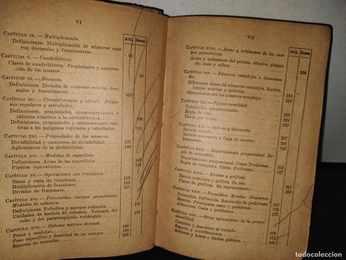 Libros de segunda mano de ciencias: 47- ARITM&Eacute;TICA Y NOCIONES DE GEOMETR&Iacute;A. TERCER LIBRO - J. E.ROZAN - 1949 - Foto 6