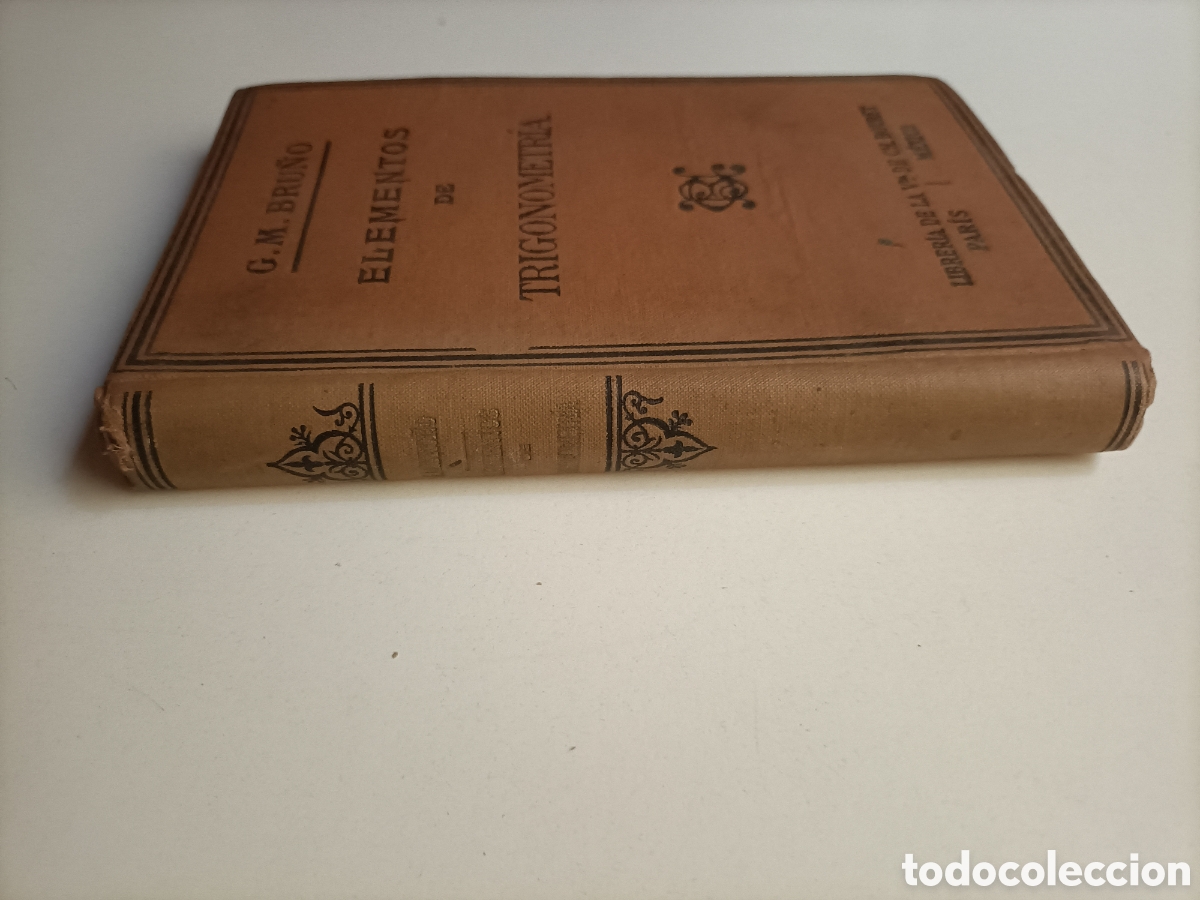 Libros de segunda mano de ciencias: Elementos de Trigonometr&iacute;a.G.M.Bru&ntilde;o ... matem&aacute;ticas - Foto 4