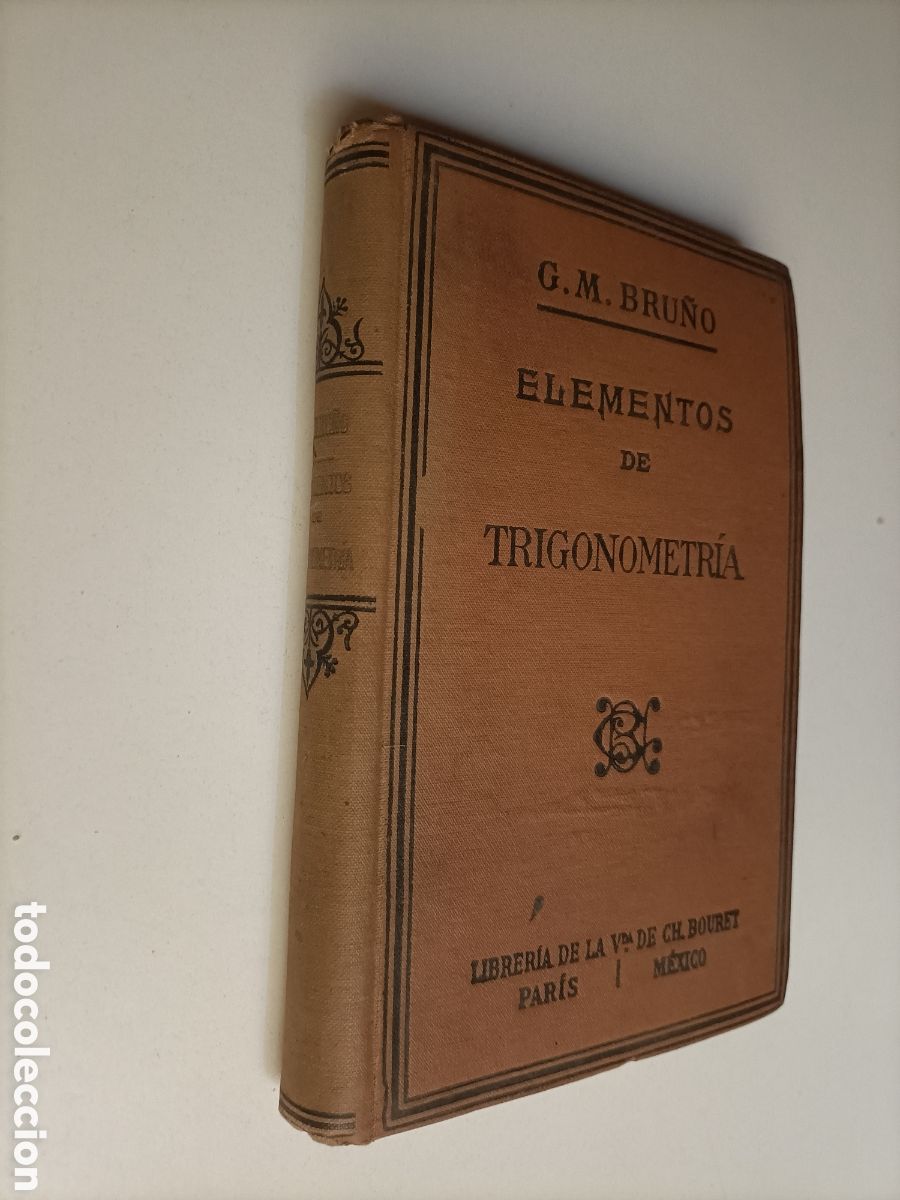 Libros de segunda mano de ciencias: Elementos de Trigonometr&iacute;a.G.M.Bru&ntilde;o ... matem&aacute;ticas - Foto 1
