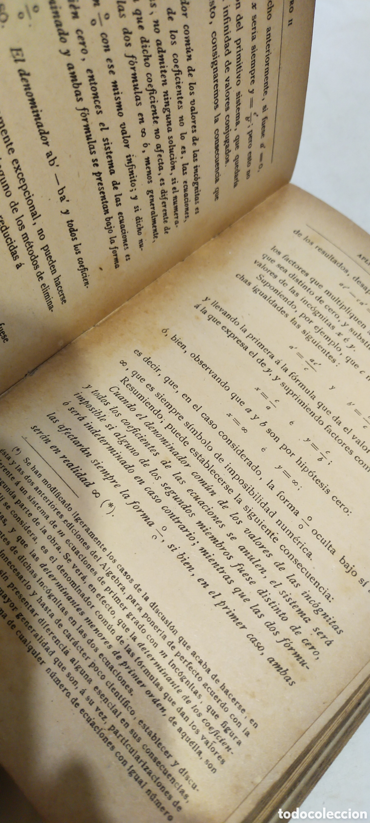 Libros de segunda mano de ciencias: &Aacute;lgebra matem&aacute;ticas 1939 Ignacio Salinas Manuel Ben&iacute;tez - Foto 3