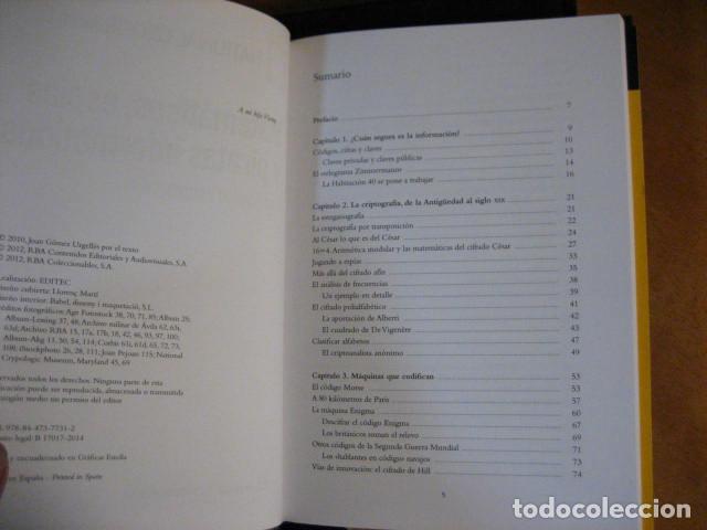 Libros de segunda mano de ciencias: MATEM&Aacute;TICAS, ESP&Iacute;AS Y PIRATAS INFORM&Aacute;TICOS CODIFICACI&Oacute;N Y CRIPTOGRAFIA NATIONAL GEOGRAPHIC NUEVO!!! - Foto 6