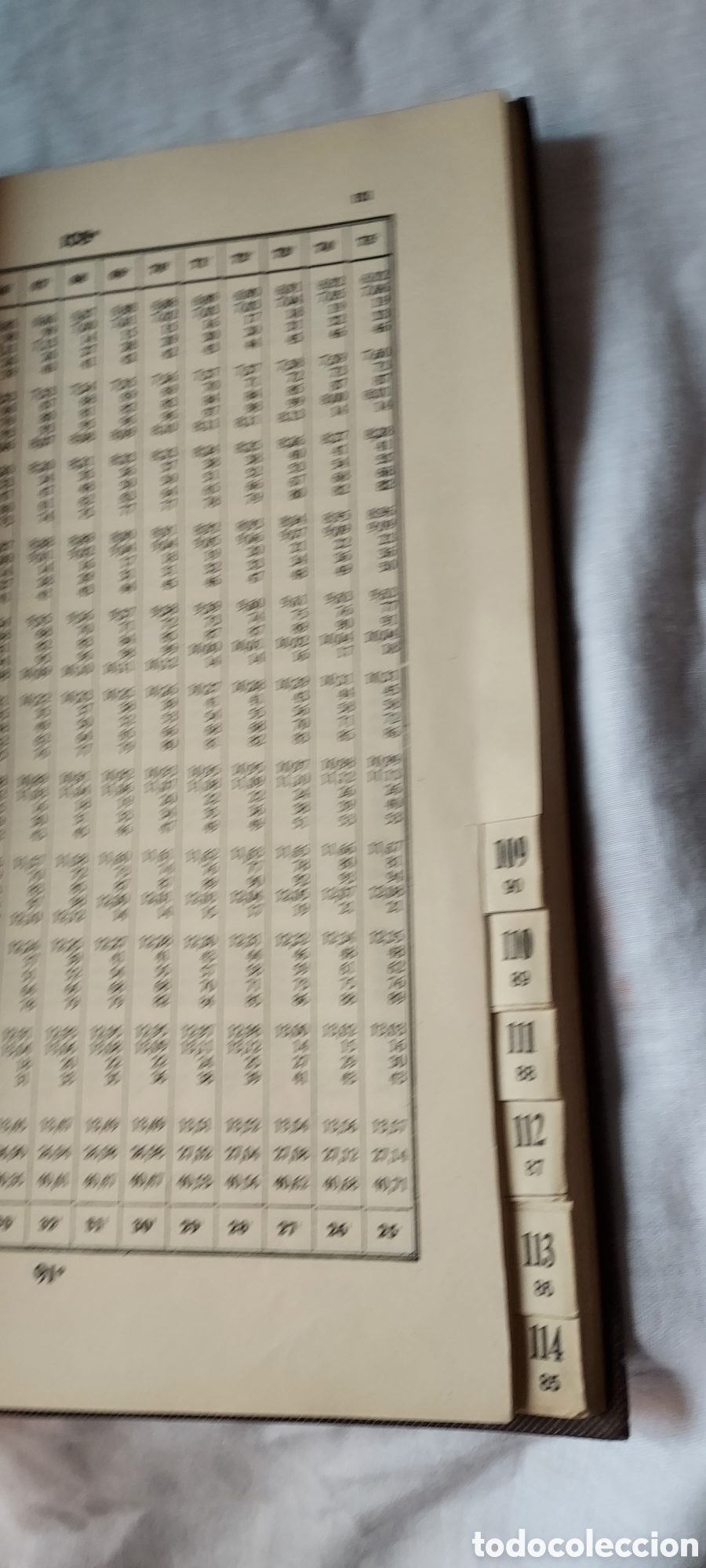 Libros de segunda mano de ciencias: TABLAS TAQUIMETRICAS.J.J.CUARTERO.MADRID 1959 - Foto 8