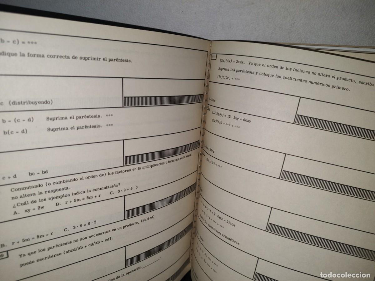 Libros de segunda mano de ciencias: 166- TMI-GROLIER. UN CURSO DE ENSE&Ntilde;ANZA PROGRAMADA. VOLUMEN 2. FUNDAMENTOS DE &Aacute;LGEBRA - Foto 6