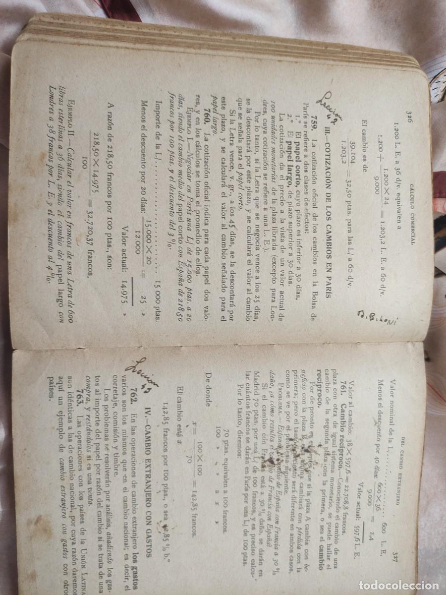 Libros de segunda mano de ciencias: CALCULO COMERCIAL. GRU&Ntilde;O - Foto 7