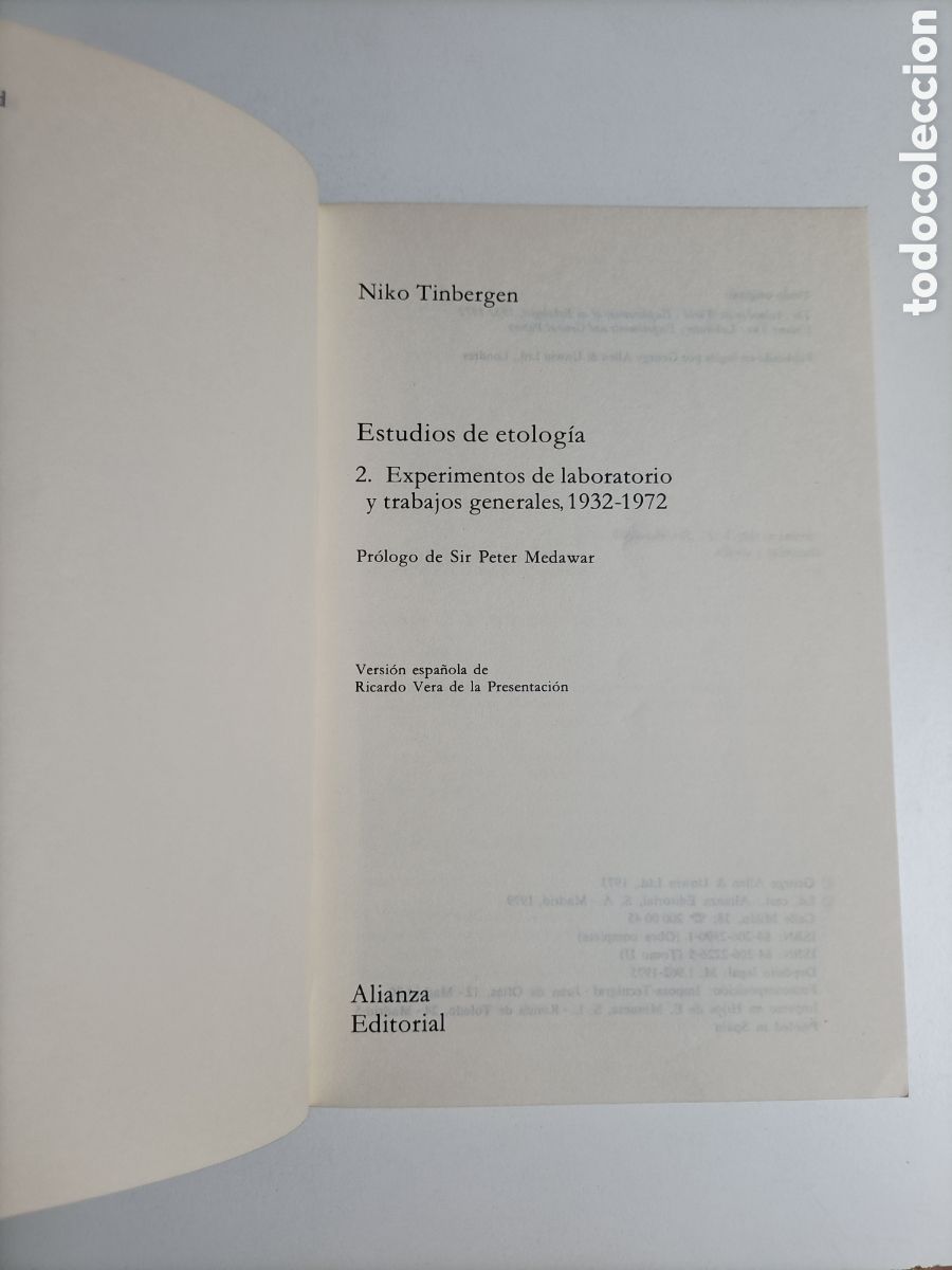 Libros de segunda mano: Estudios de Etolog&iacute;a 2 Niko Timbergen - Foto 7