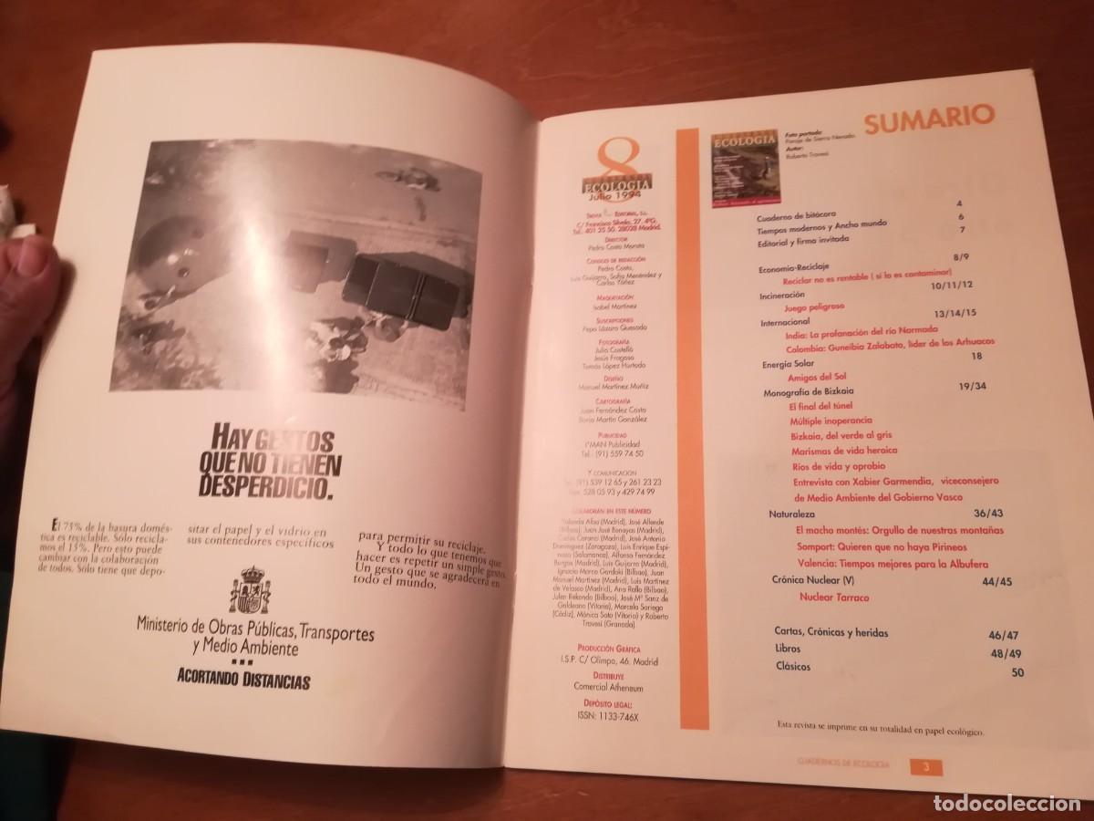 Libros de segunda mano: CUADERNOS DE ECOLOG&Iacute;A CRONICA NUCLEAR / A&Ntilde;O 2 NUMERO 8 / CONS515 - Foto 2