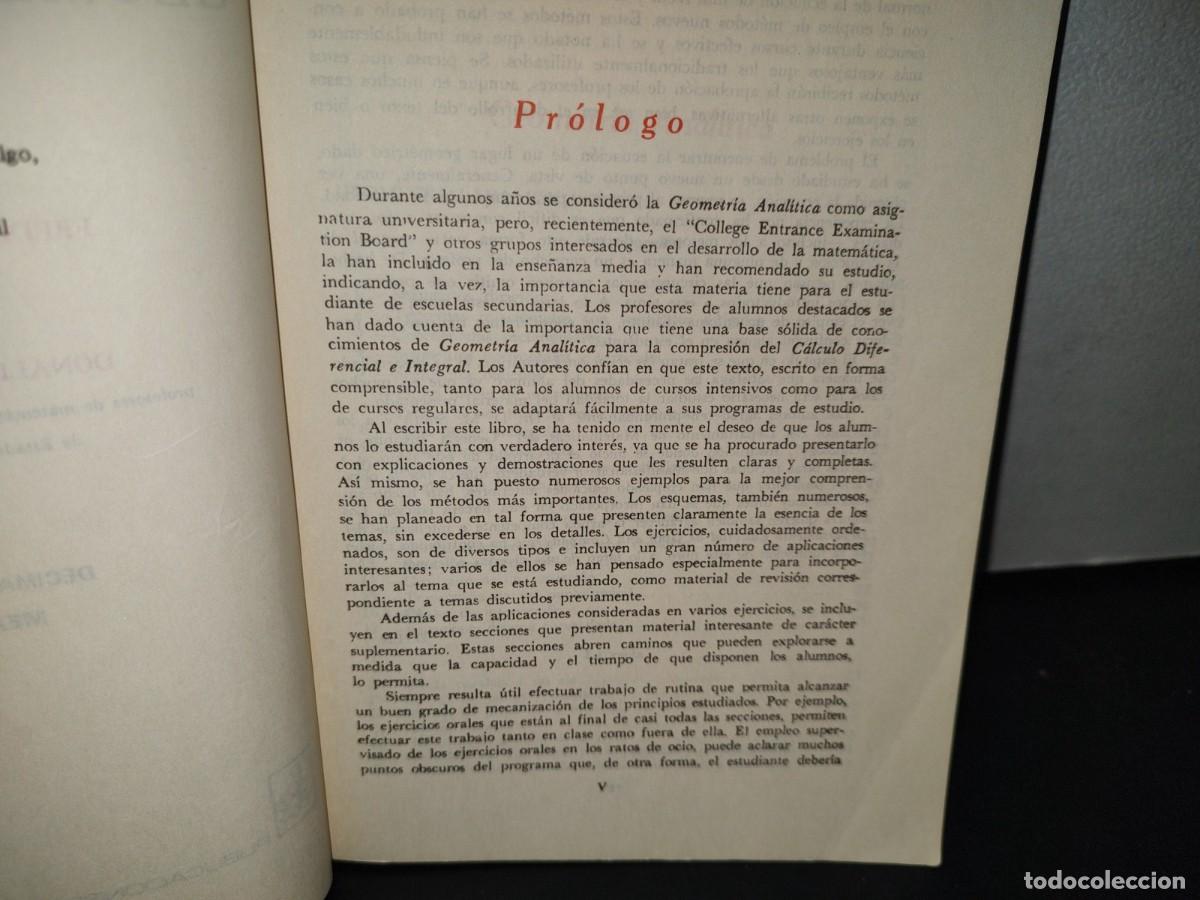 Libros de segunda mano de ciencias: 182- GEOMETR&Iacute;A ANAL&Iacute;TICA - STEEN BALLOU - Foto 5