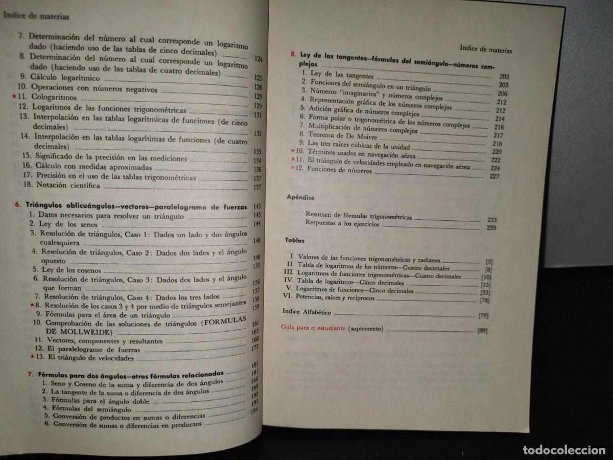 Libros de segunda mano de ciencias: 182- TRIGONOMETR&Iacute;A - HOOPER / GRISWOLD - Foto 7