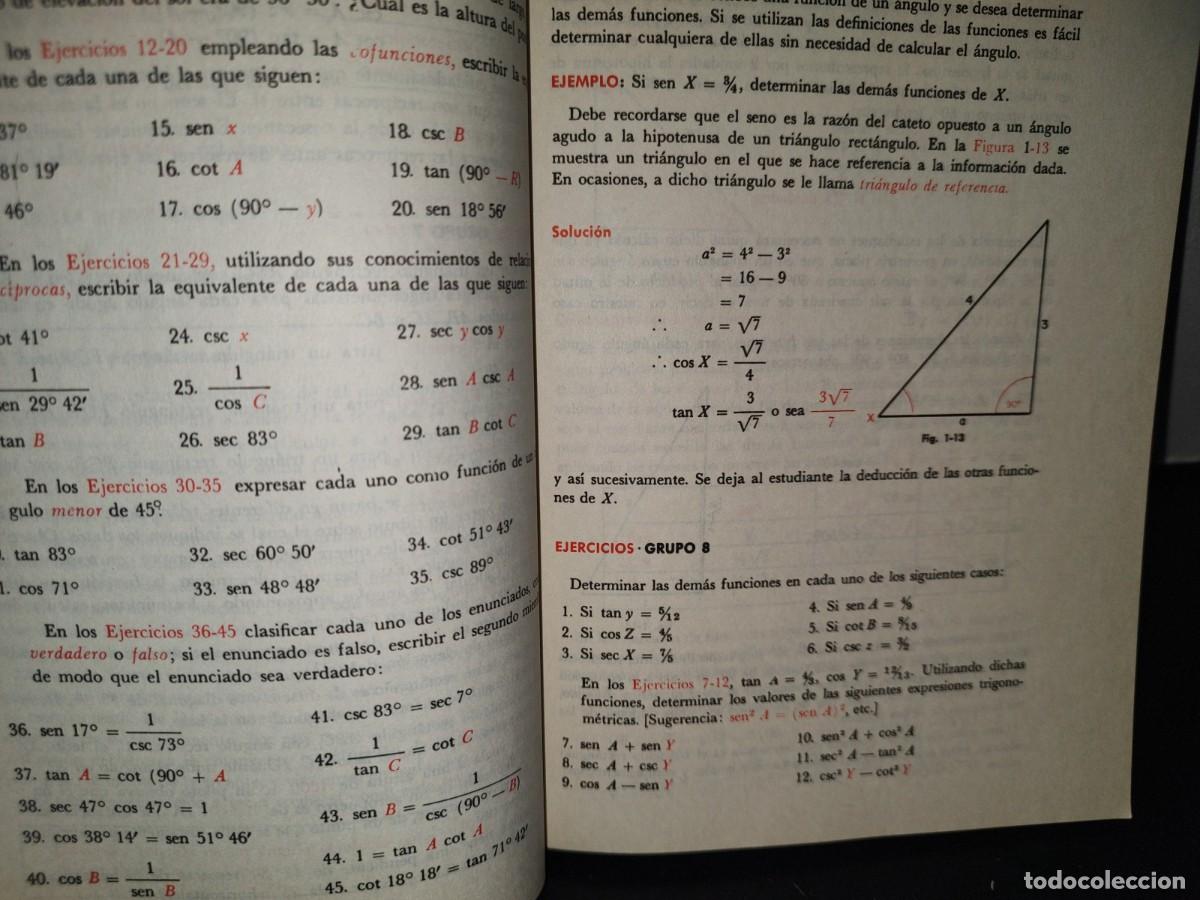 Libros de segunda mano de ciencias: 182- TRIGONOMETR&Iacute;A - HOOPER / GRISWOLD - Foto 8