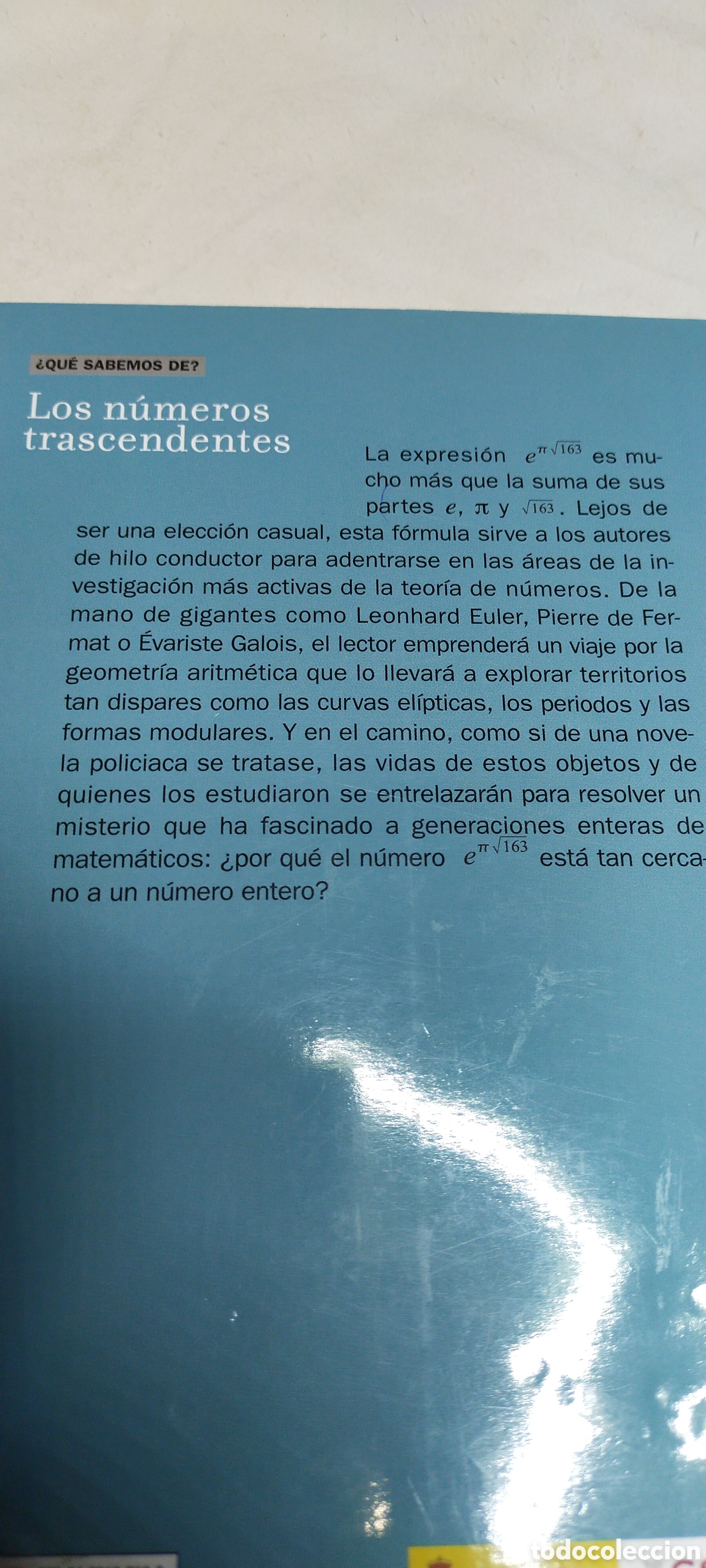 Libros de segunda mano de ciencias: Los n&uacute;meros trascendentes - Foto 3