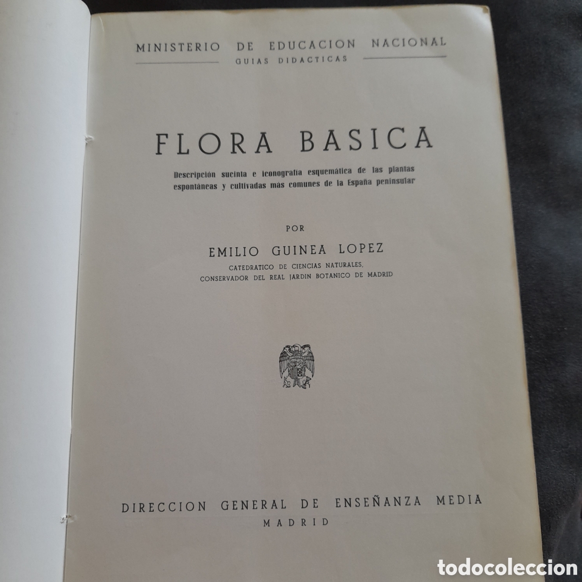 Libros de segunda mano: Flora b&aacute;sica. Emilio Guinea - Foto 3