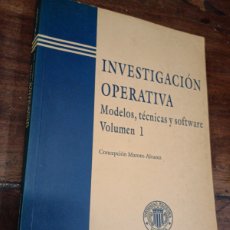 Libros de segunda mano de Ciencias: INVESTIGACIÓN OPERATIVA. VOL. 1. MAROTO ALVAREZ, C. UPV. VALENCIA, 1997