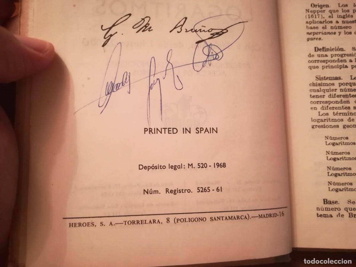 Libros de segunda mano de ciencias: TABLAS DE LOGARITMOS / VVAA / CONS 520 / BRU&Ntilde;O - Foto 3