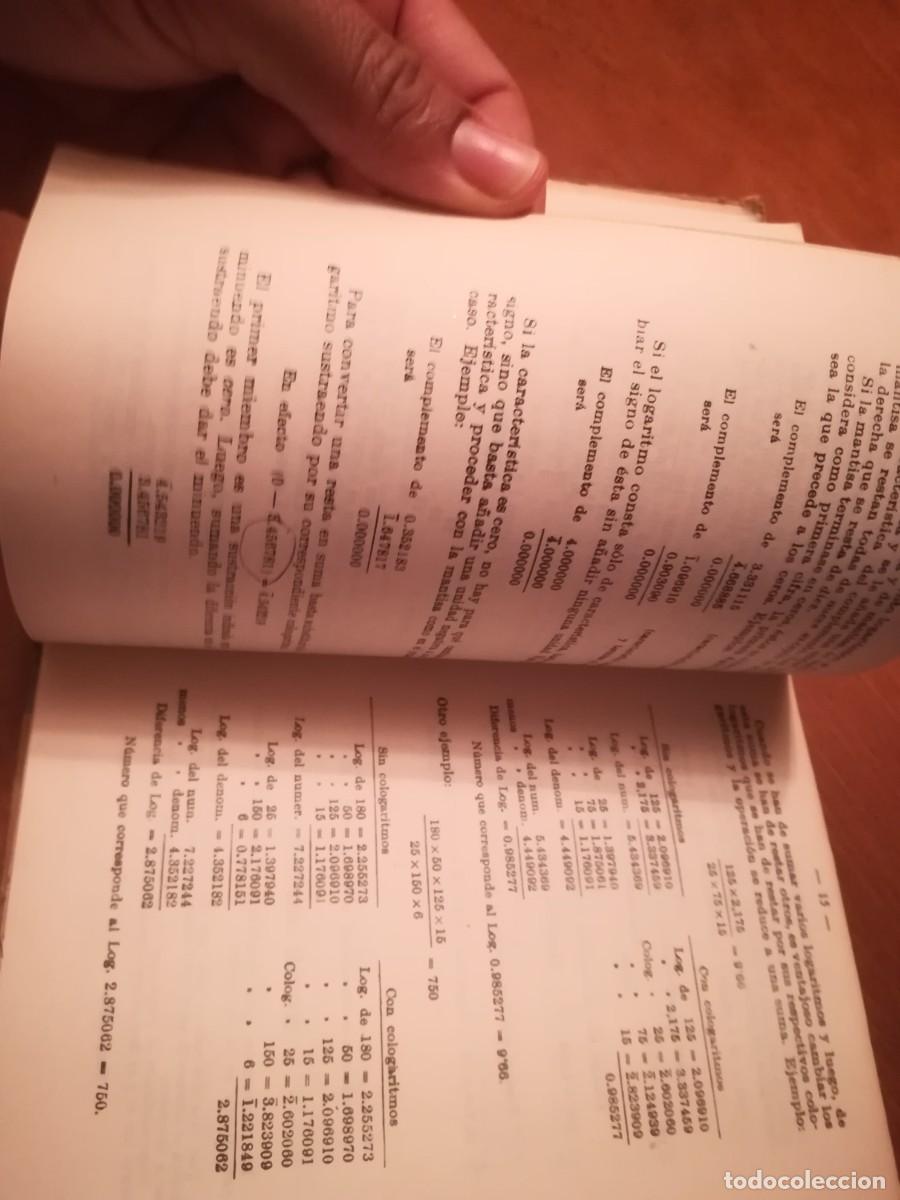 Libros de segunda mano de ciencias: TABLAS DE LOGARITMOS / VVAA / CONS 520 / BRU&Ntilde;O - Foto 6