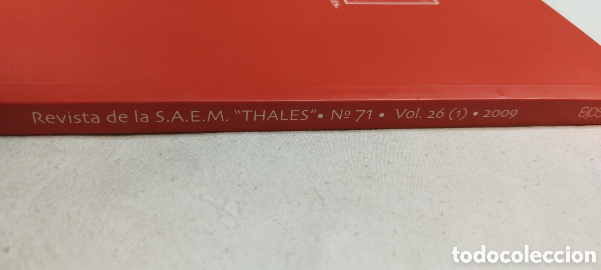 Libros de segunda mano de ciencias: &Eacute;psilon 71 2009. Matem&aacute;ticas. Thales - Foto 2