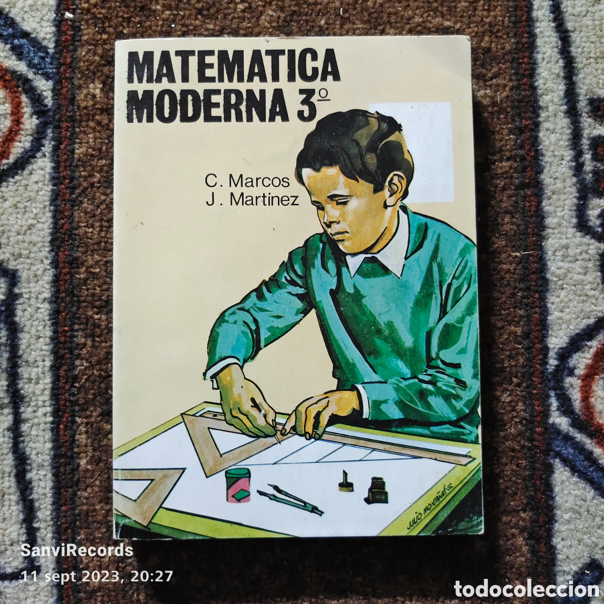 Libros de segunda mano de ciencias: MATEM&Aacute;TICA MODERNA 3&deg; (C. MARCOS - J. MART&Iacute;NEZ) (EDICIONES SM) - Foto 1