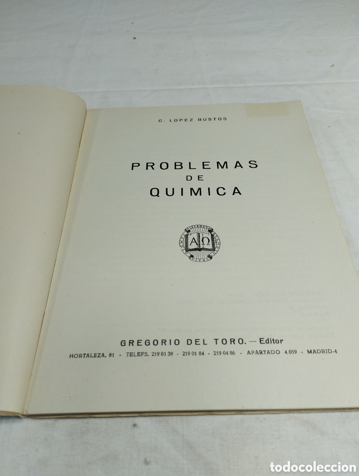 Libros de segunda mano de ciencias: Problemas de qu&iacute;mica. C. L&oacute;pez Bustos KKB - Foto 3