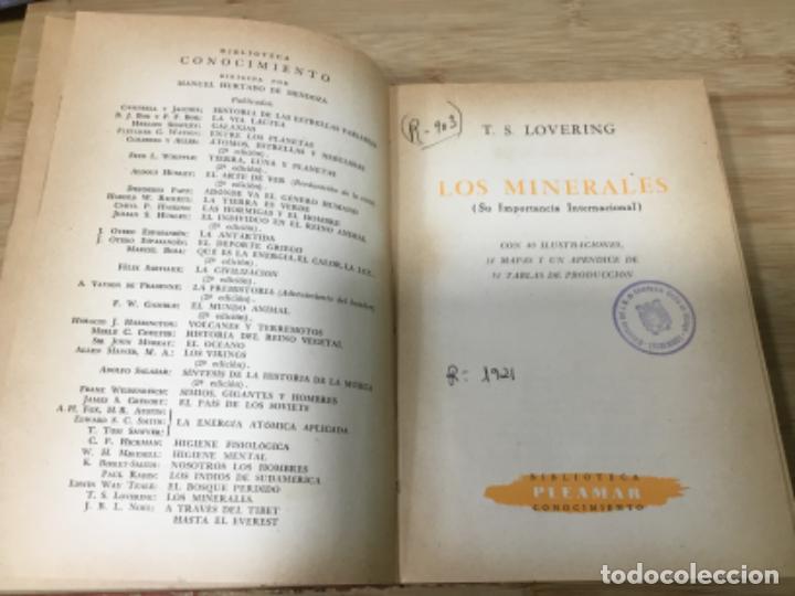 Libros de segunda mano: Los minerales. T. S. Lovering. Pleamar. - Foto 2