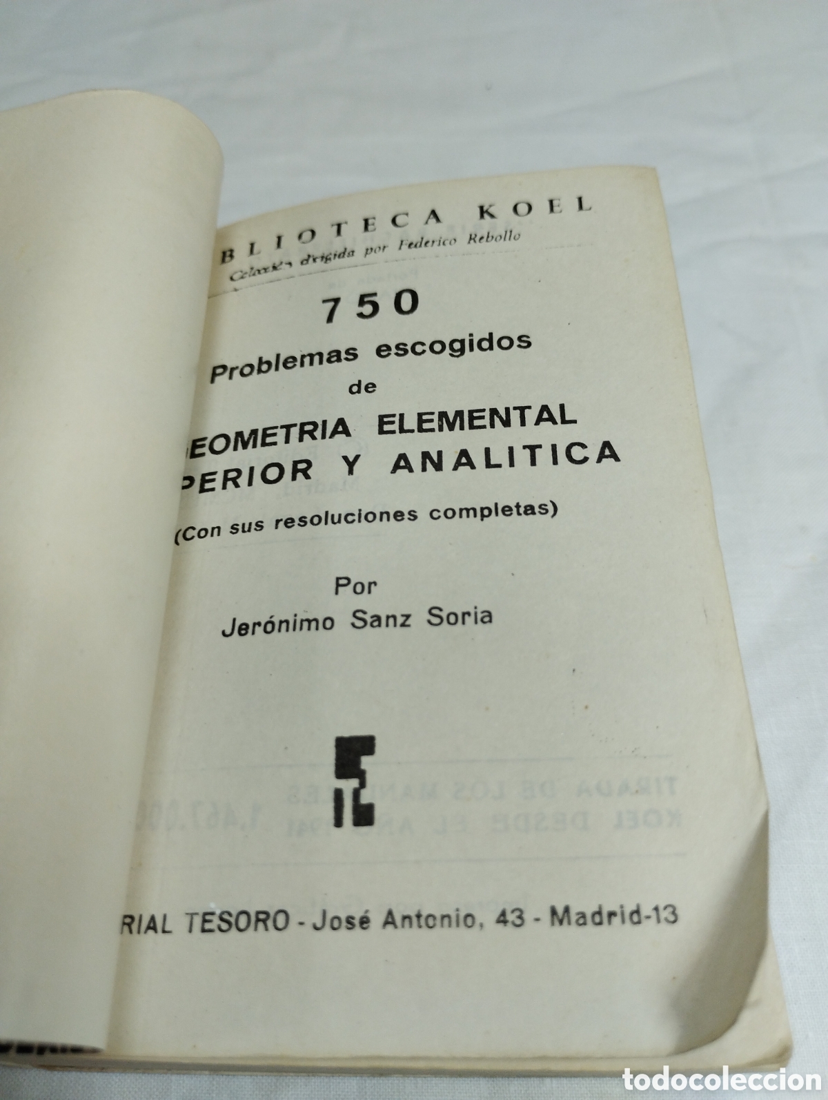 Libros de segunda mano de ciencias: Problemas de geometr&iacute;a. Koel, 1965 KKB - Foto 3