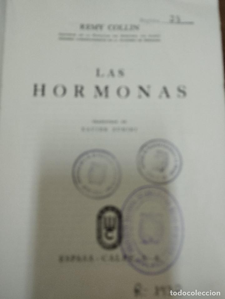 Libros de segunda mano: Las hormonas. Remy Collin. Espasa Calpe. - Foto 2