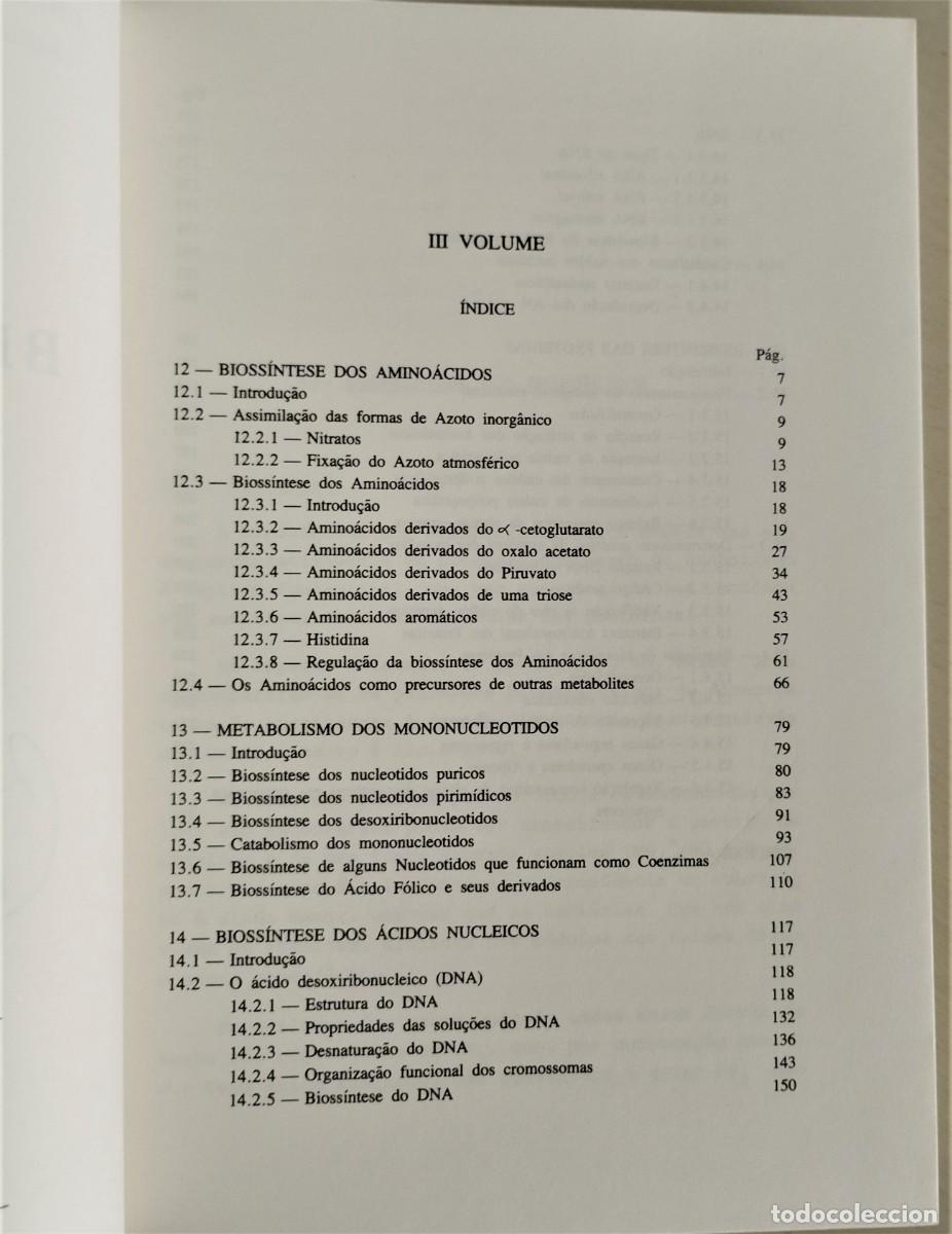 Libros de segunda mano de ciencias: Bioqu&iacute;mica ( I, II e III) de J. Santos Oliveira - Foto 13