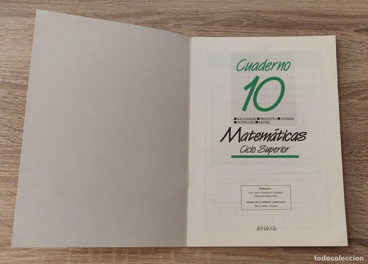 Libros de segunda mano de ciencias: Cuaderno de Matematicas - Foto 2