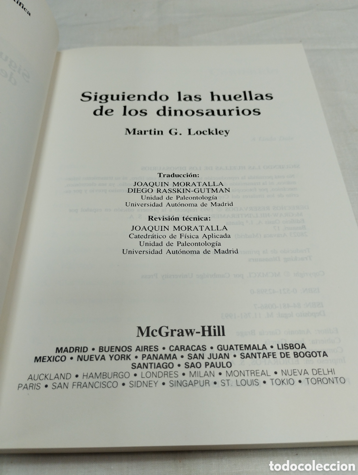 Libros de segunda mano: Siguiendo las huellas de los dinosaurios. Mart&iacute;n G. Lockley, 1993 - Foto 3