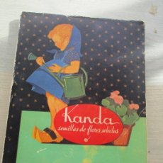 Libros de segunda mano: ANTIGUO CATÁLOGO DE: KANDA, SEMILLAS DE FLORES SELECTAS- LIBRO CATÁLOGO Nº. 3-1950