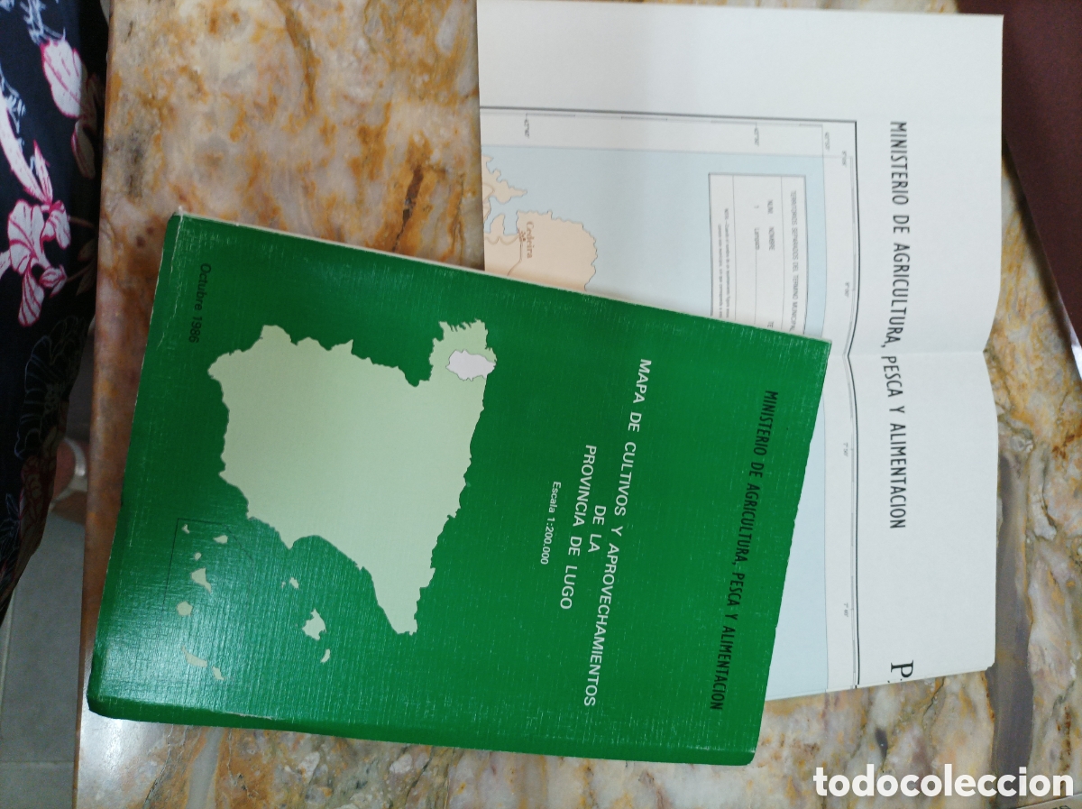 Second hand books: MAPA DE CULTIVOS Y APROVECHAMIENTOS DE LA PROVINCIA DE LUGO 1986