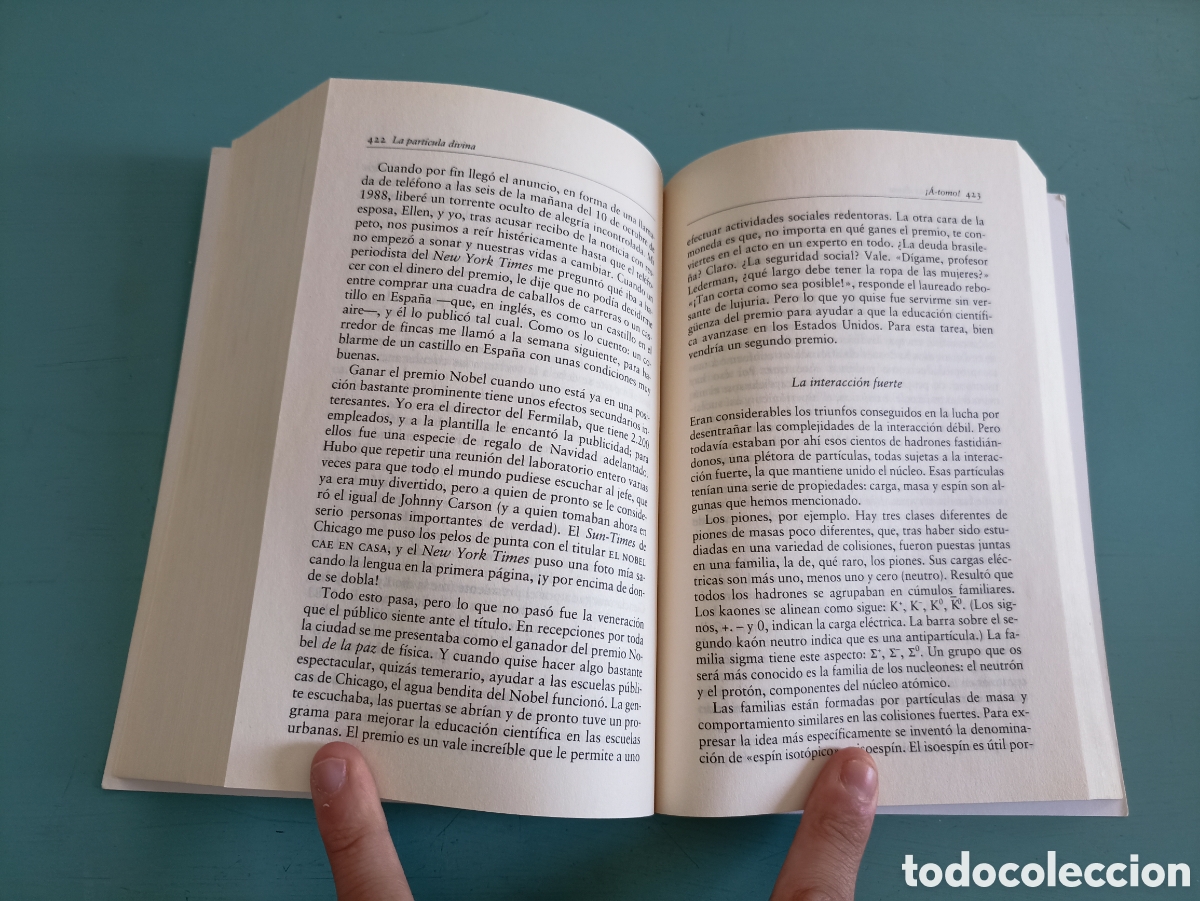 Libros de segunda mano de ciencias: La Part&iacute;cula Divina. Le&oacute;n Lederman y Dick Teresi. Barcelona 2010 - Foto 3